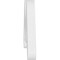 Ekena Millwork Pitch Midway Architectural Grade PVC Gable Pediment, 48"W x 14"H x 1"P (7/12) GPP048X014X100MID - alternate 4
